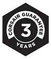 Selo de garantia 3 anos Corsair.