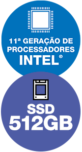 splash ilustrativo 11º Geração de processadores Intel -  SSD 512GB