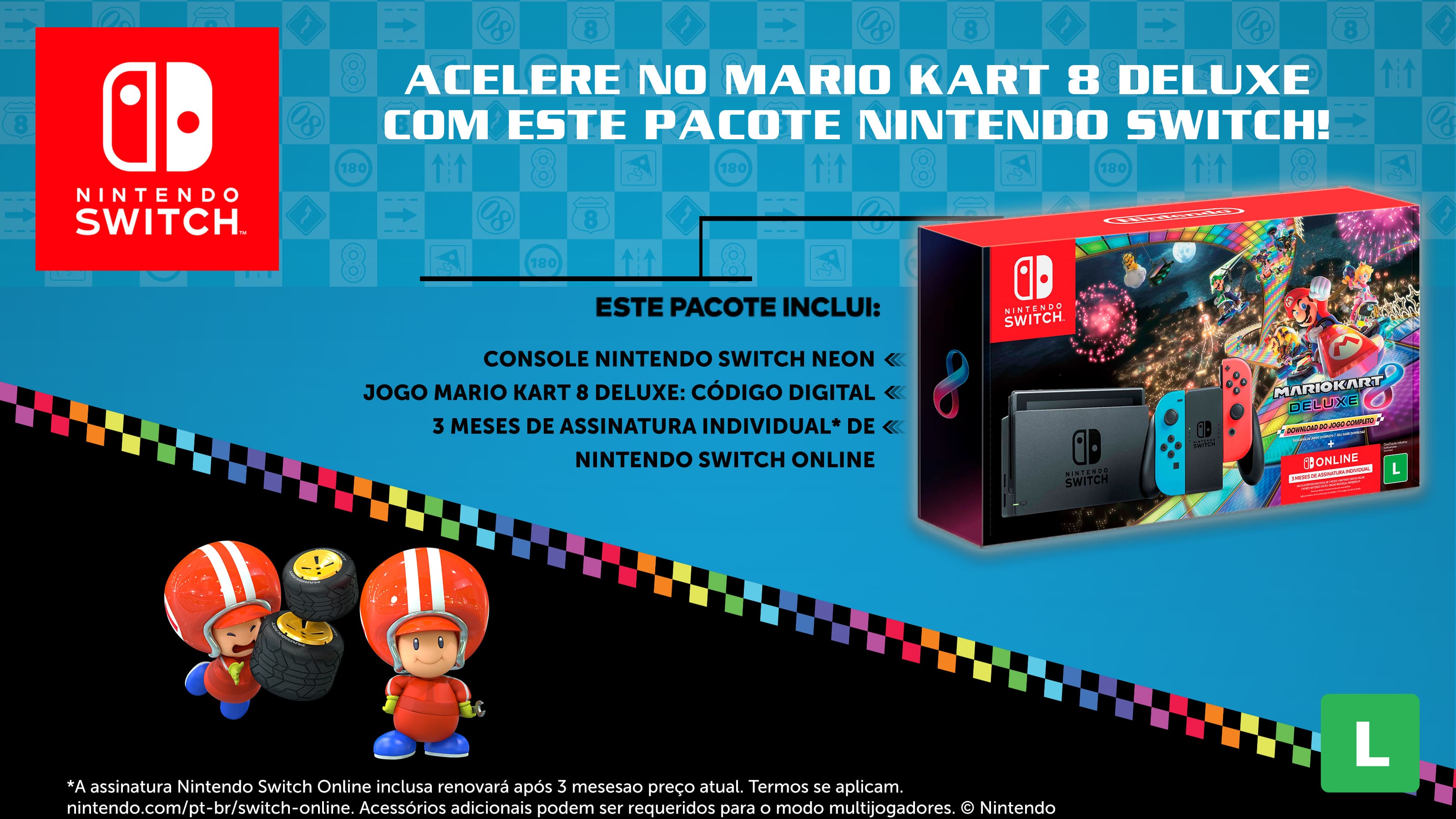 Jogo Mario Kart 8 Nintendo Nintendo Switch com o Melhor Preço é no