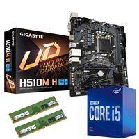 Kit Upgrade Intel Core i5 10400F / Placa Mae Gigabyte H410M H / Memória Ram  16GB (2X8) DDR4
