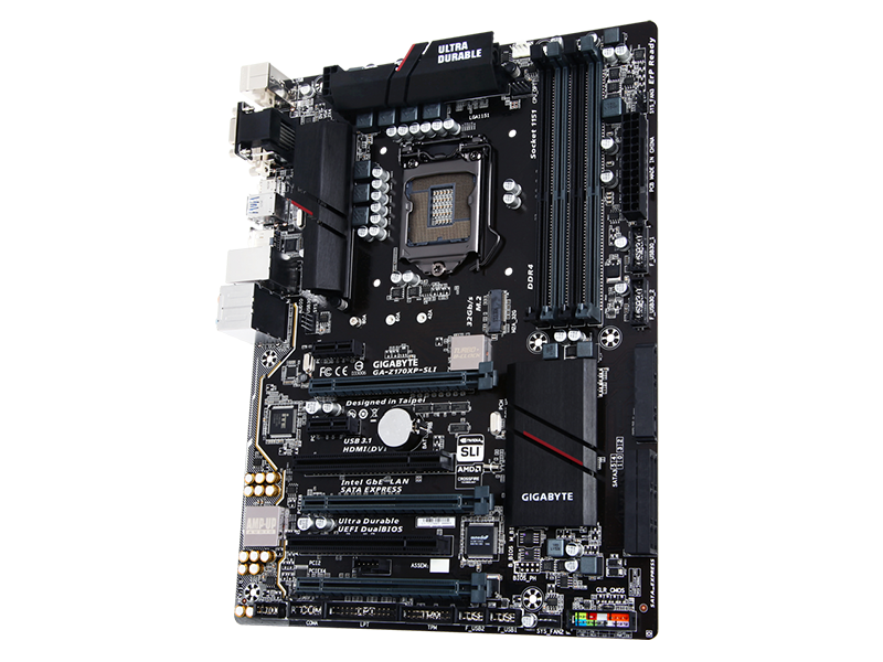 Placa-Mãe GIGABYTE p/ Intel LGA 1151 ATX GA-Z170XP-SLI, DDR4, HDMI, USB 3.1 Tipo C, SATA Express, M.2 , SLI/CFX
