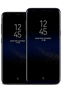 Galaxy S8 e Galaxy S8+ lado a lado