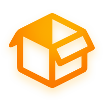 Ícone de uma caixa de papelão aberta