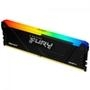 A Fury Beast DDR4 RGB impulsiona sua performance com velocidades de até 3733MHz, estilo desafiador e luzes RGB no comprimento do módulo para efeitos i